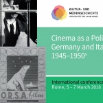 Cinema as a Political Media. Germany and Italy compared, 1945–1950s